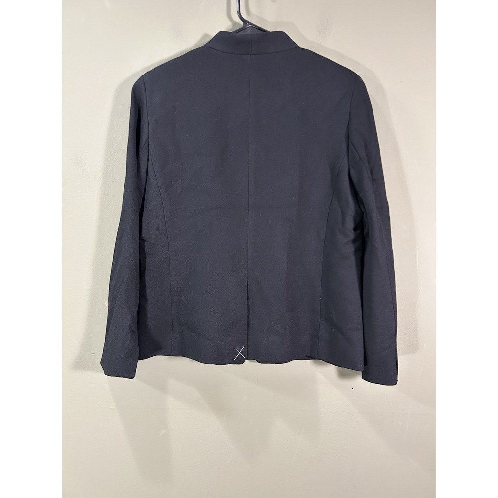 J.Crew 365 Going Out Blazer Womens Black Sz 14 Open Business Academia Office - Picture 5 of 12